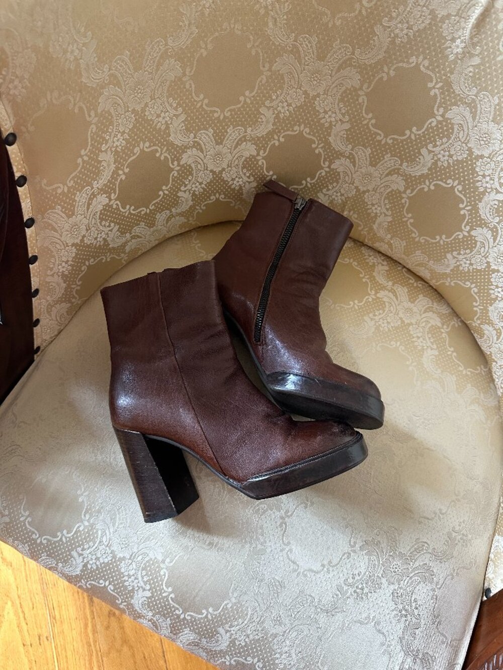 Genuine Italian Leather Ankle Boots